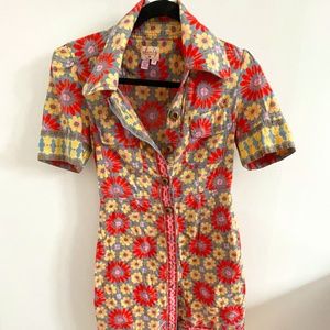 Tracy Reese Button front mini dress